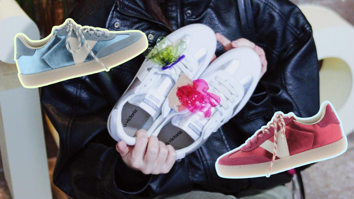 Zapatillas Victoria en colores metalizados