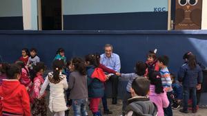 Visita de César Alierta al Líbano, durante la puesta en marcha del programa ProFuturo.