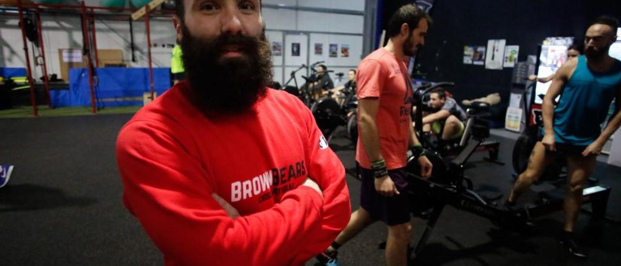 Damián Benigno Jiménez, Beni, en su box de crossfit.