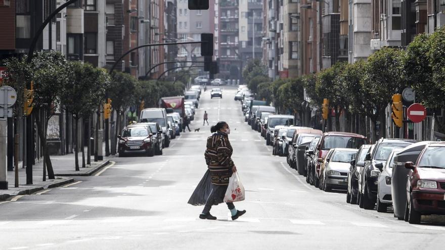 Una calle de Gijón