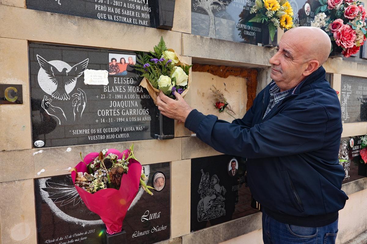 El columbario donde descansan los restos de Camilo Sesto.