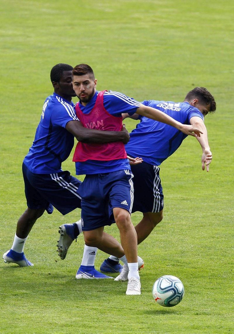 Concentración del Real Zaragoza en Boltaña