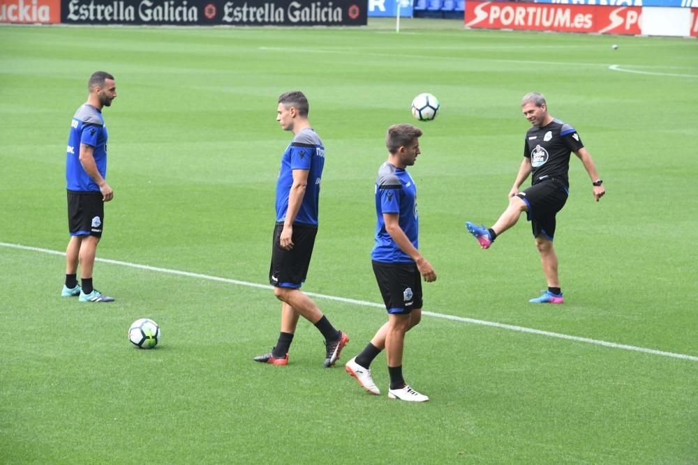 Último entrenamiento del Dépor antes del Madrid