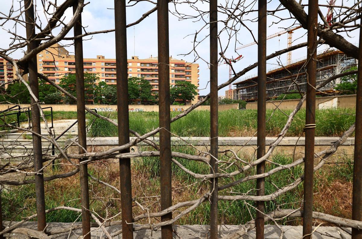 Parcela donde estuvo durante años el antiguo convento de Jerusalén en Zaragoza.