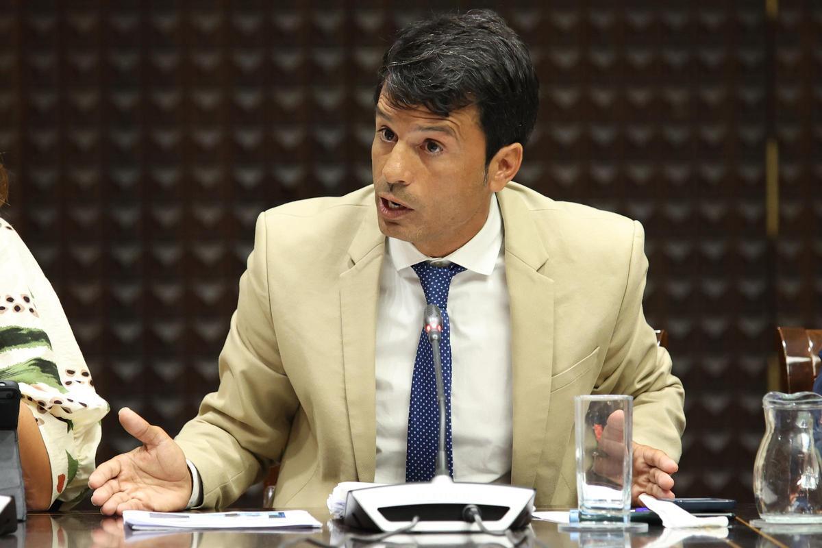 Marcos Bergaz (PSOE), en el Parlamento de Canarias