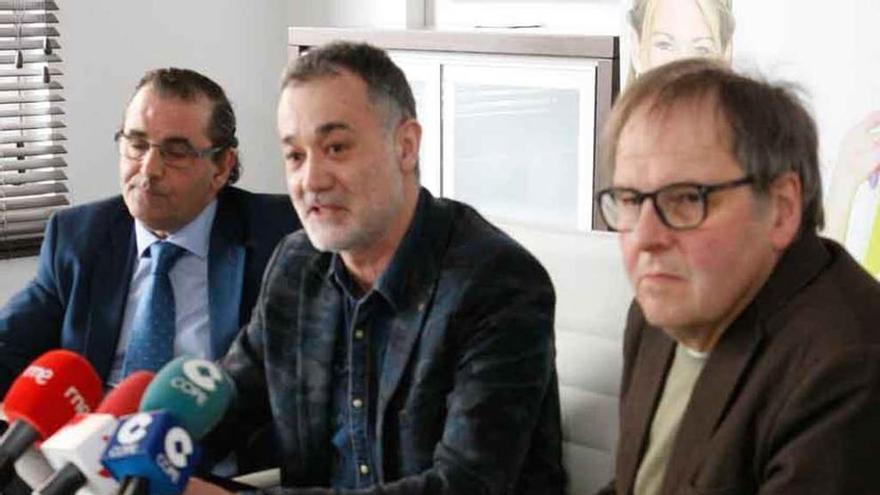 Narciso Prieto, Eugenio Barba y Christoph Strieder.