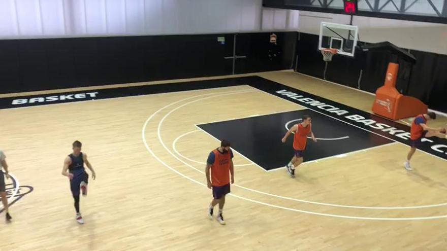 Así ha sido el entrenamiento del Valencia Basket