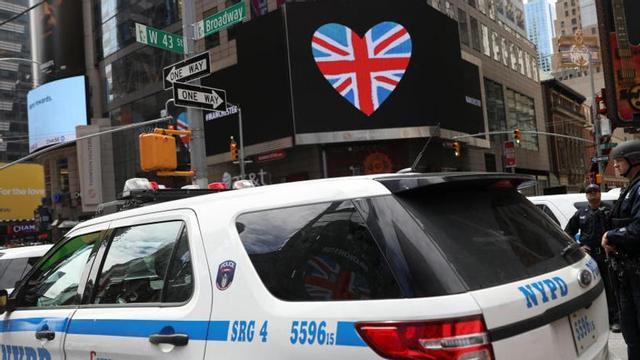 Homenaje a las víctimas del atentado en Times Square (Nueva York)