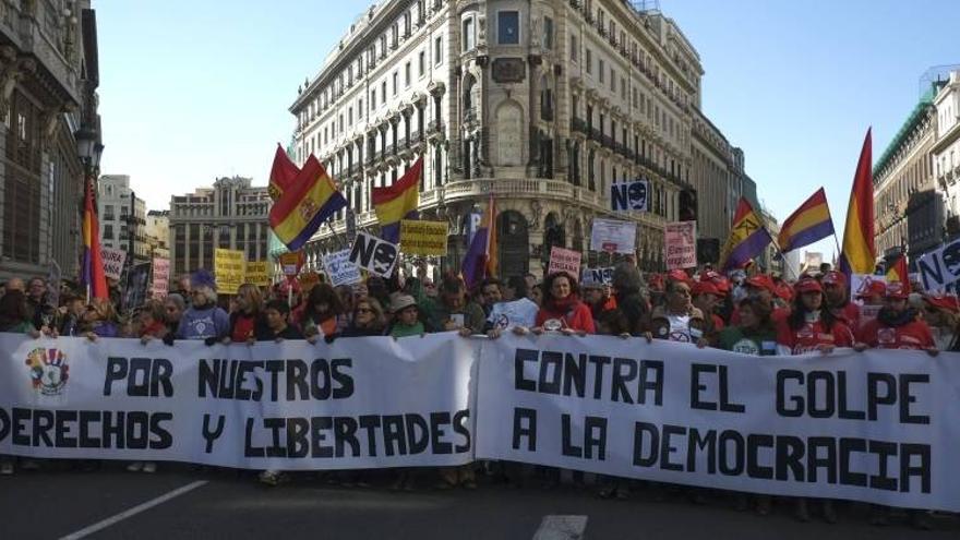 La Marea Ciudadana vuelve a protestar en Madrid contra los &quot;recortes&quot; del Gobierno