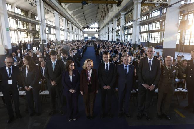 EN IMÁGENES: III Encuentro del Ecosistema de la Industria Nacional de Defensa centrado en el Corredor Norte, organizado por Indra en la Fábrica de Armas de La Vega, en Oviedo