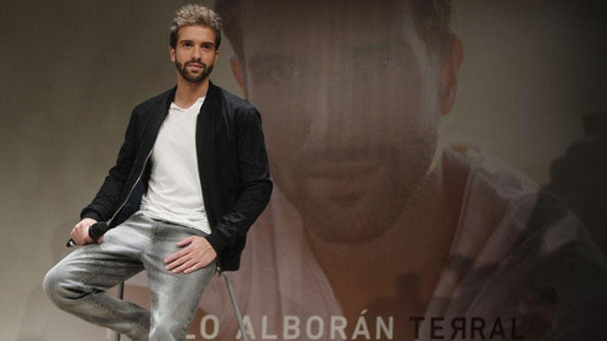 Pablo Alborán en la presentación de su disco