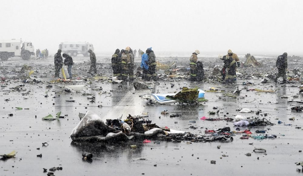 Accidente de avión en el aeropuerto de Rostov