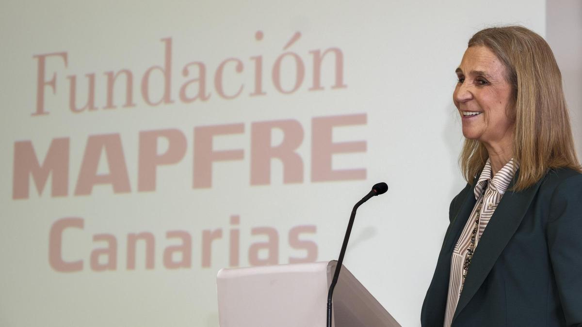 La Infanta Elena en el 40 Aniversario de la Fundación Mapfre Canarias