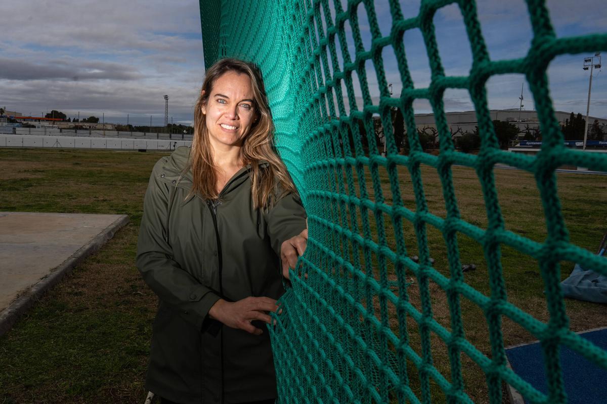 Berta Castells, en la zona deportiva de Torredembarra.