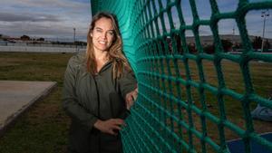 Berta Castells, en la zona deportiva de Torredembarra.