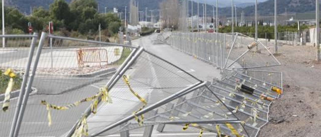 Carretera cerrada al tráfico