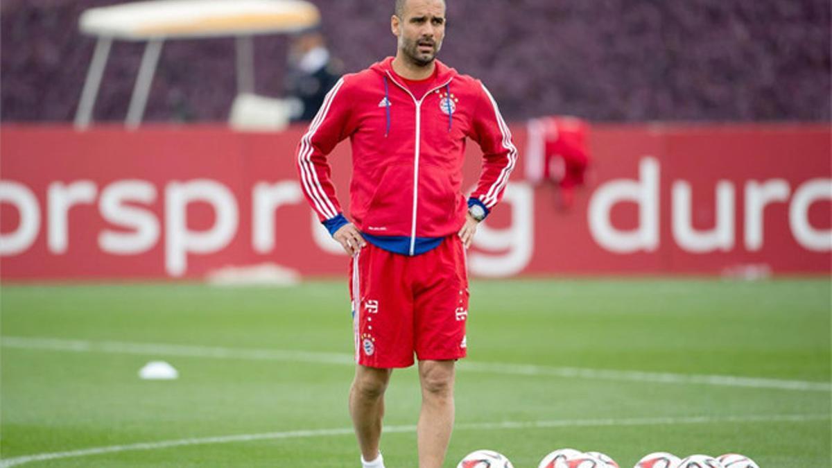 Josep Guardiola sigue centrado en su actual equipo, el Bayern de Munich