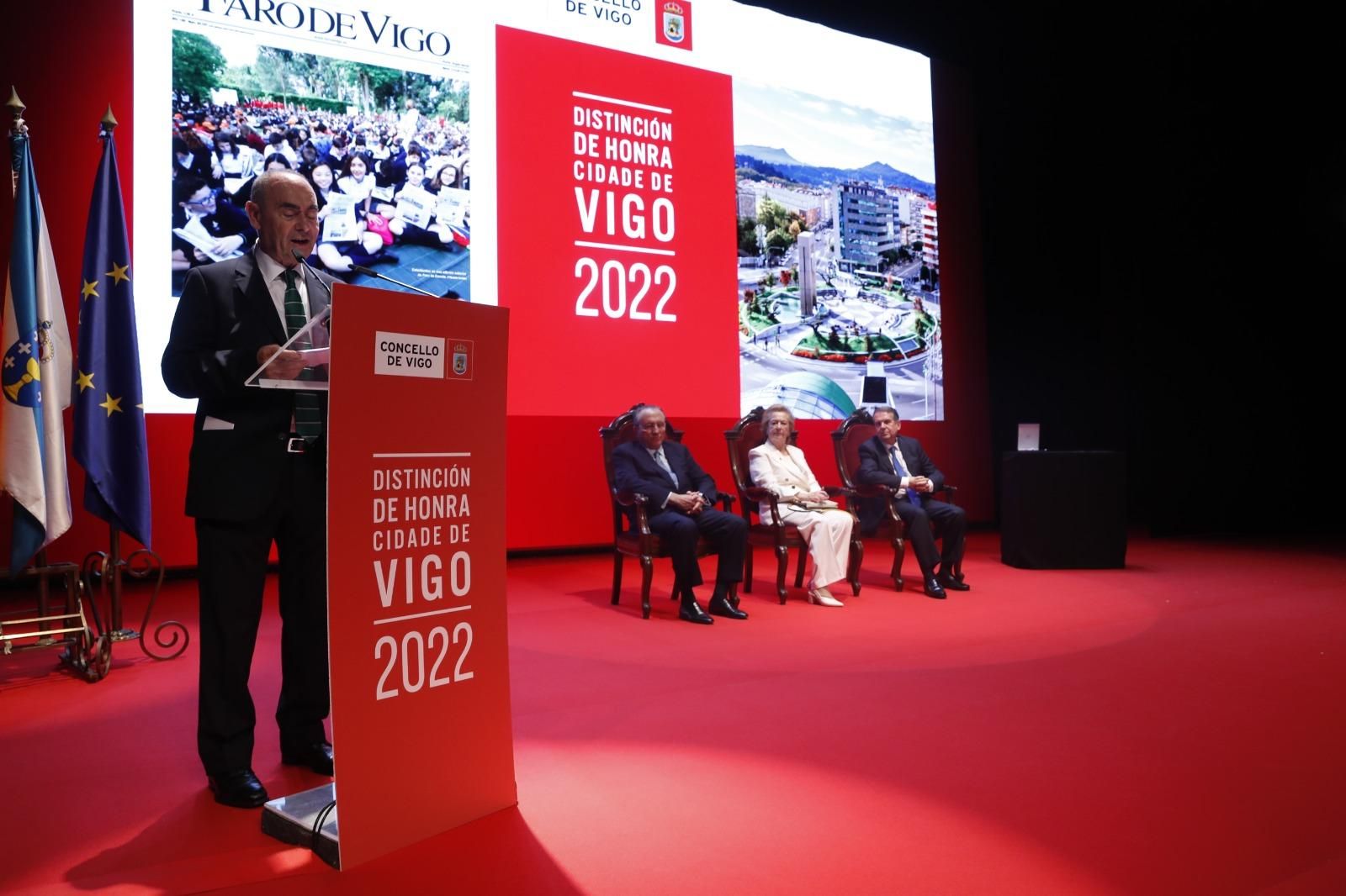 FARO DE VIGO  recoge la distinción Ciudad de Vigo 2022