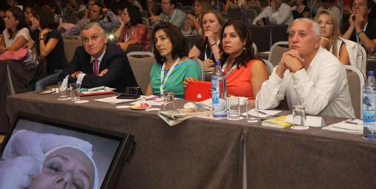 Asistentes al congreso sobre medicina estética celebrado en A Toxa.