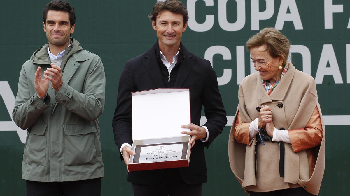 Homenaje a Juan Carlos Ferrero en el Club de Tenis Valencia