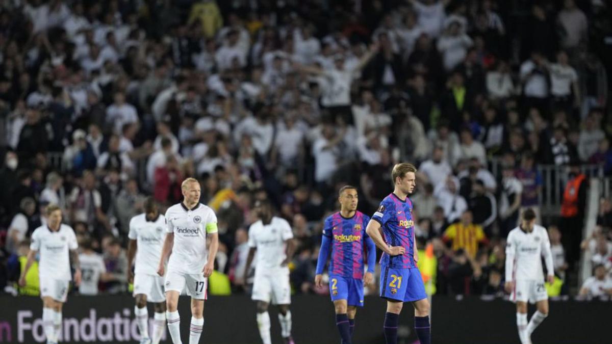 Imatge de dijous del Camp Nou farcit d’alemanys. | EFE/ALEJANDRO GARCIA
