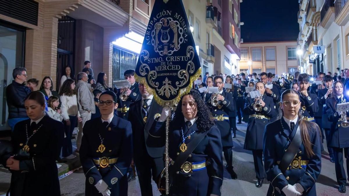 La agrupación de La Merced durante la pasada Semana Santa.