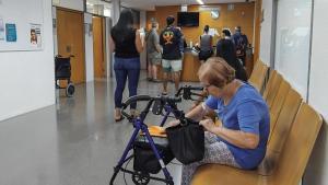 Una sala d’espera al CAP Maragall de Barcelona