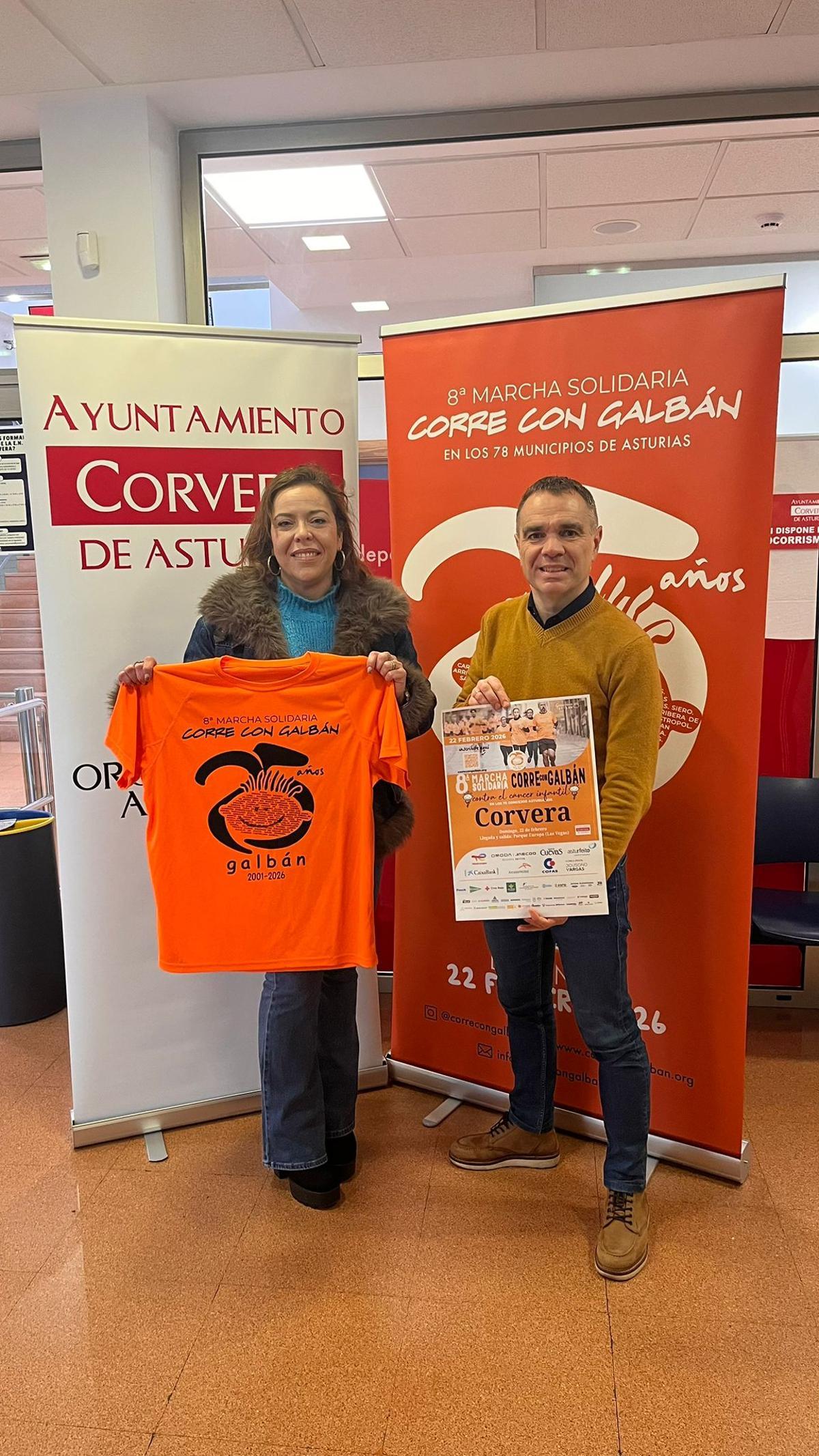 Eva López, de Galbán, e Iván Suárez