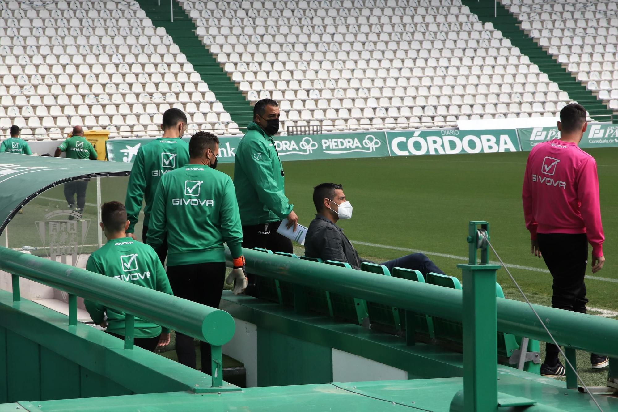 Primer entrenamiento de Germán Crespo como entrenador del Córdoba CF