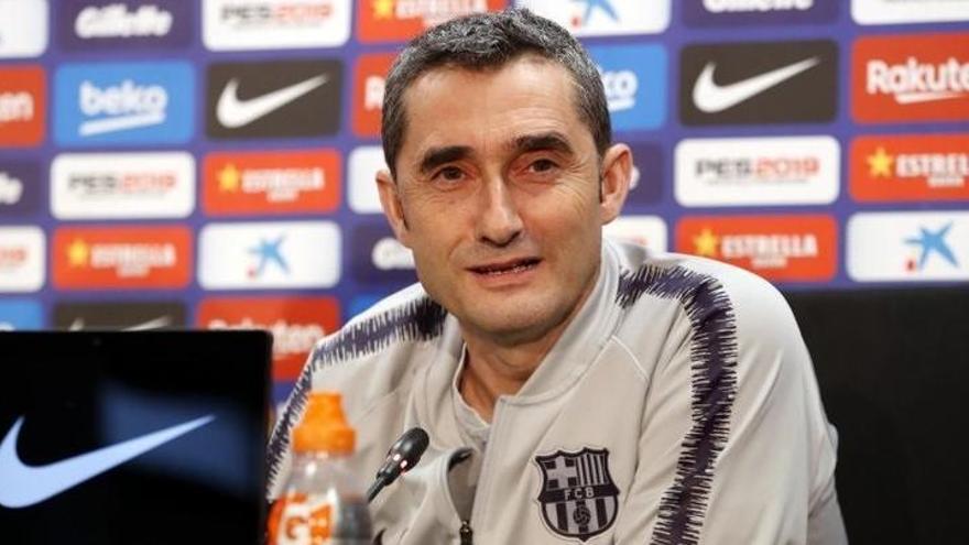 El entrenador del Barcelona, Ernesto Valverde.