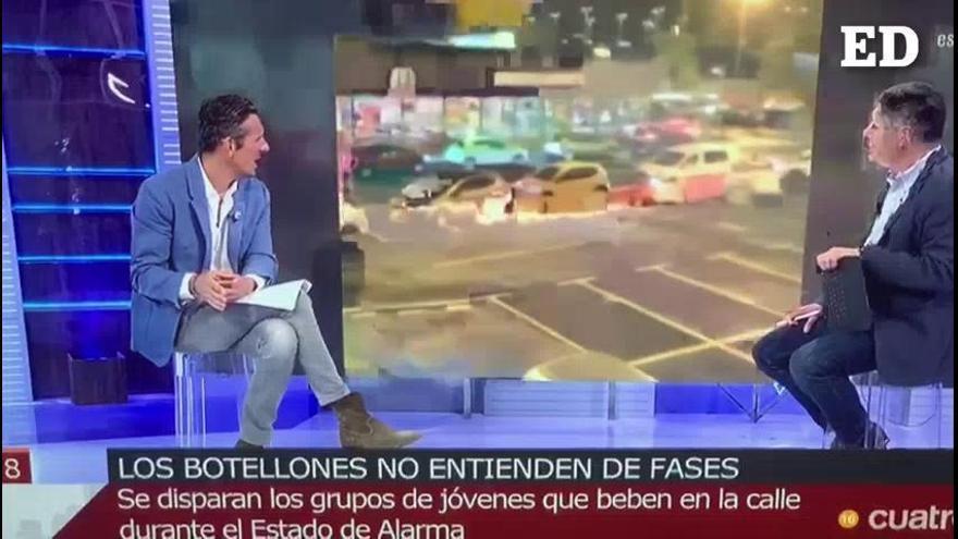 Confunden la cola del McDonald&#039;s La Laguna con un botellón