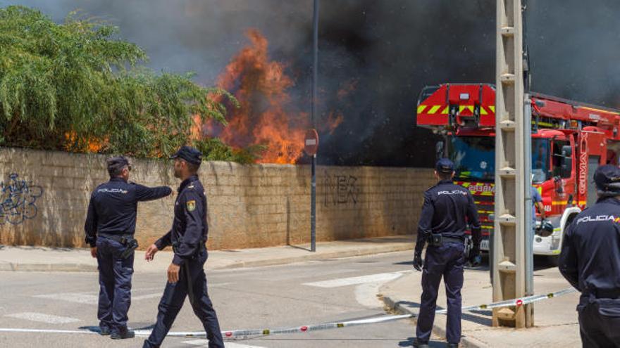 Cinco detenidos por un incendio en los juzgados de Ibiza