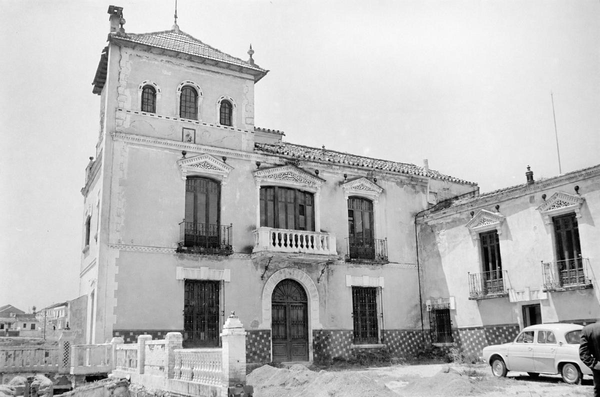 La casa principal de la Hacienda de Suárez, en los años 60, sus últimos tiempos.