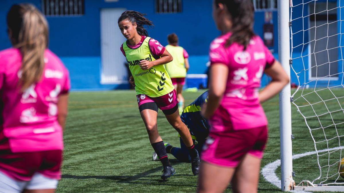 Paola Hernández en un entrenamiento