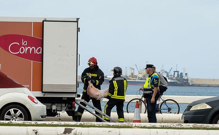 VUELCO EN LA AVENIDA MARITIMA