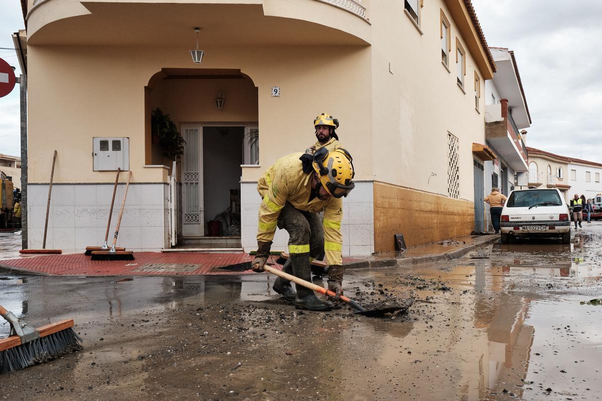 Inundaciones en Cártama tras el temporal del sábado en Málaga