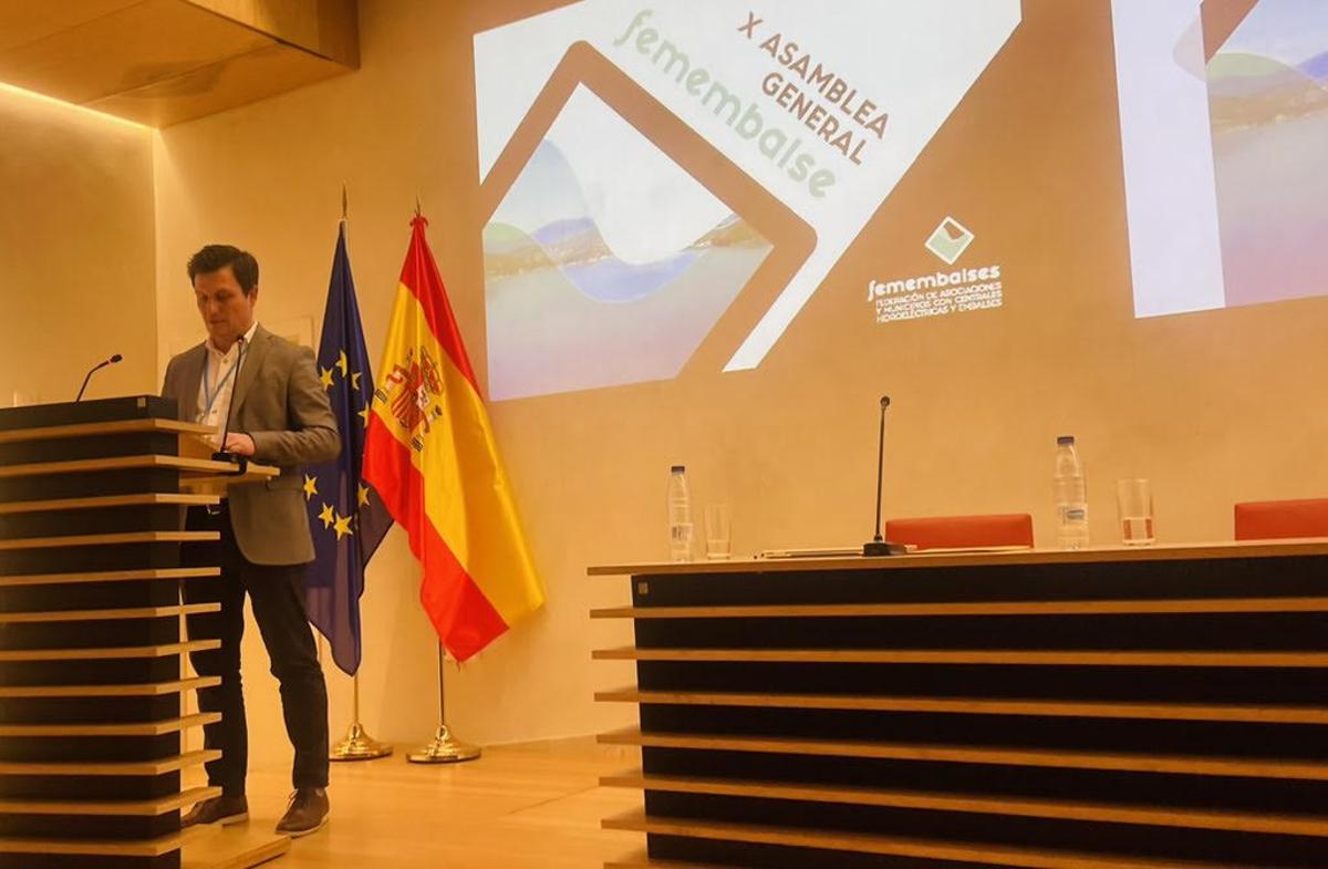 García Nicolás, ayer, en la asamblea en Madrid.
