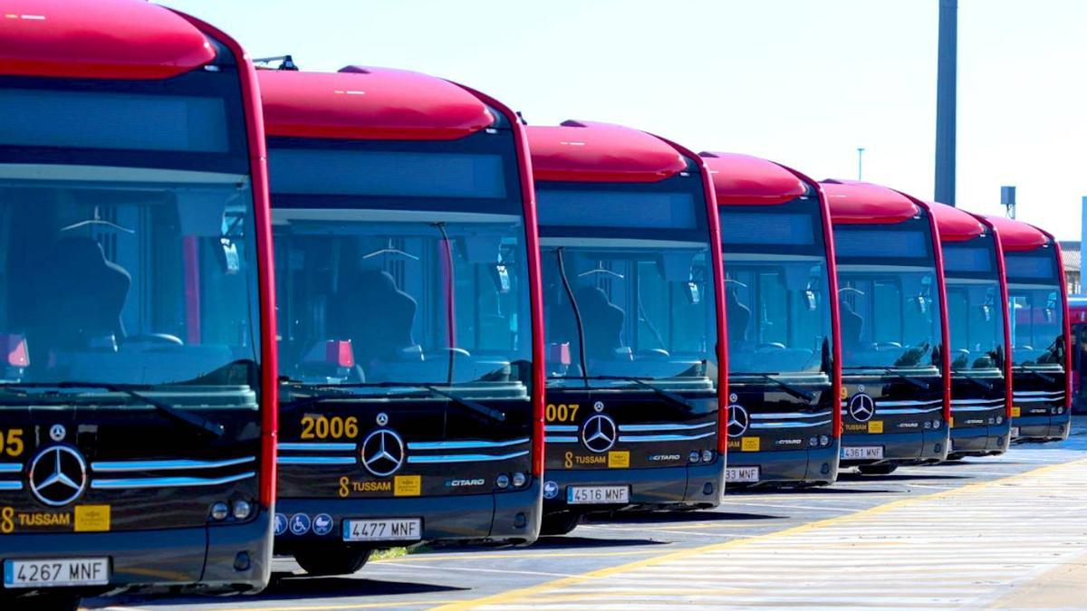 Nuevos autobuses de Tussam.