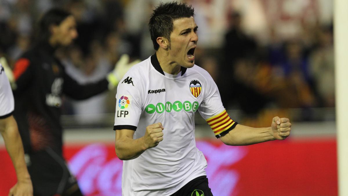 El 'gran día' de David Villa en Mestalla - Levante-EMV