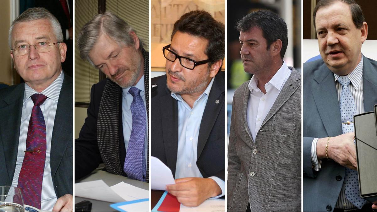 de izda a dcha José María Calmet, Albert Ginjaume, Xavier Vinyals, Jordi Sumarroca y José Luís Gamarra