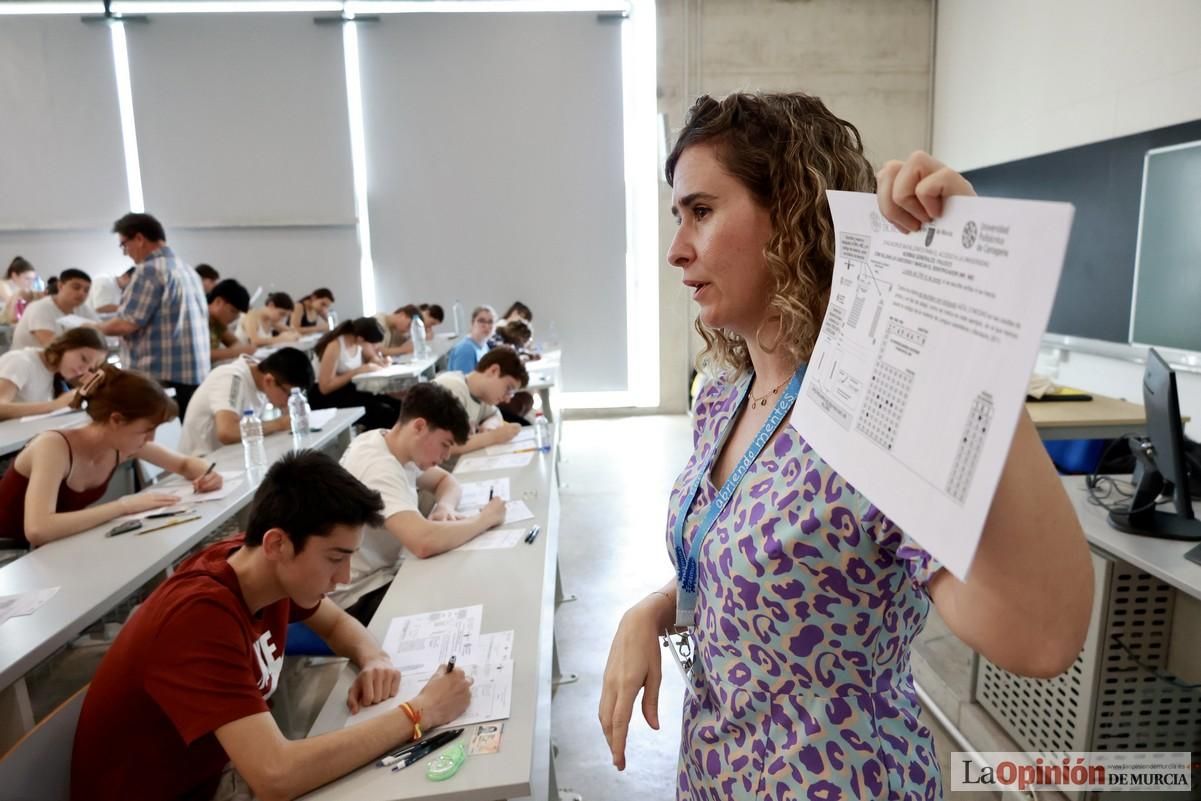 Primera jornada de la PAU en el campus de Espinardo