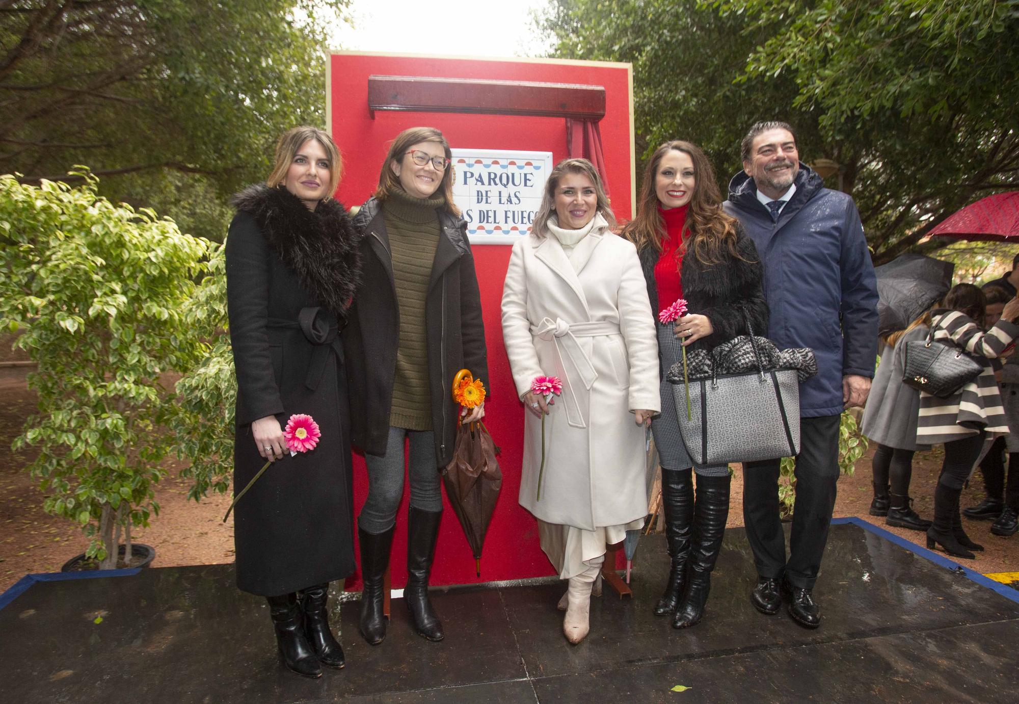 Inauguración del parque Damas del Fuego