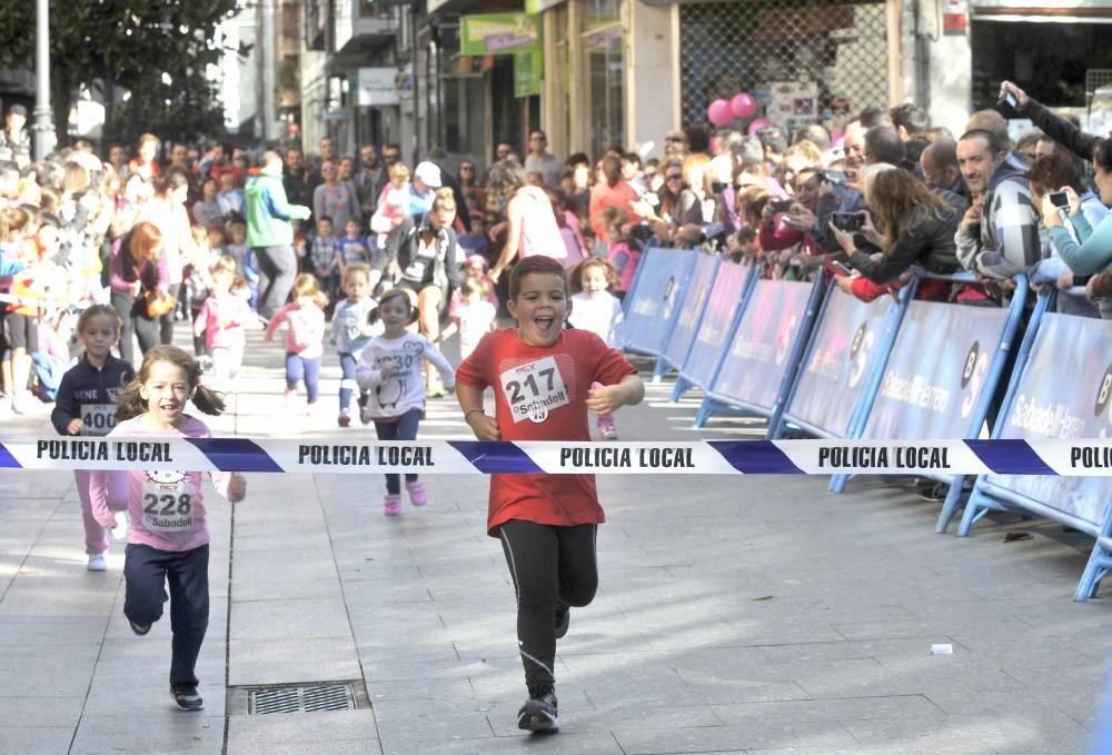 Carrera solidaria contra el cáncer de mama en Mieres