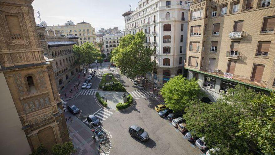 Plaza Santa Engracia antes de la reforma.