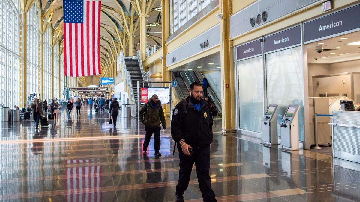 Imagen del aeropuerto Ronald Reagan de Washington.