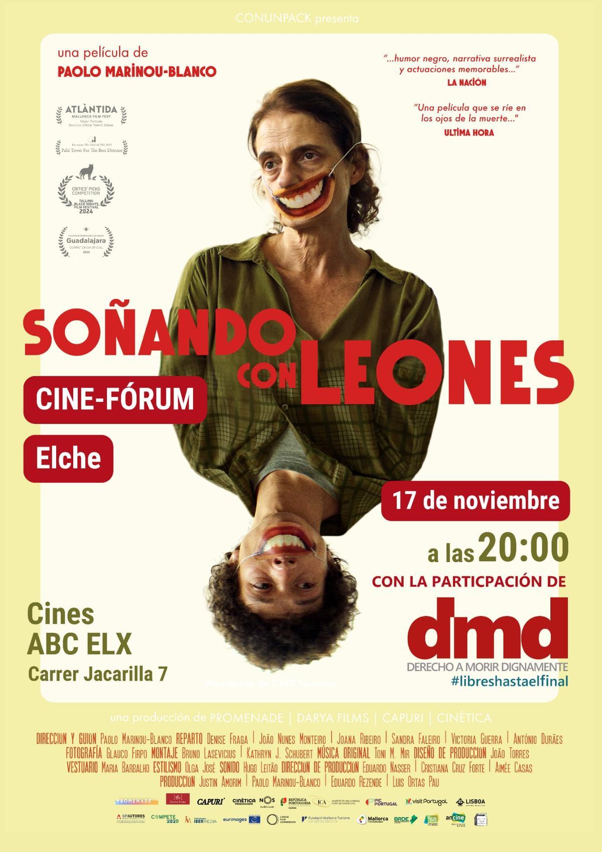 Cartel de la presentación de la película en Elche