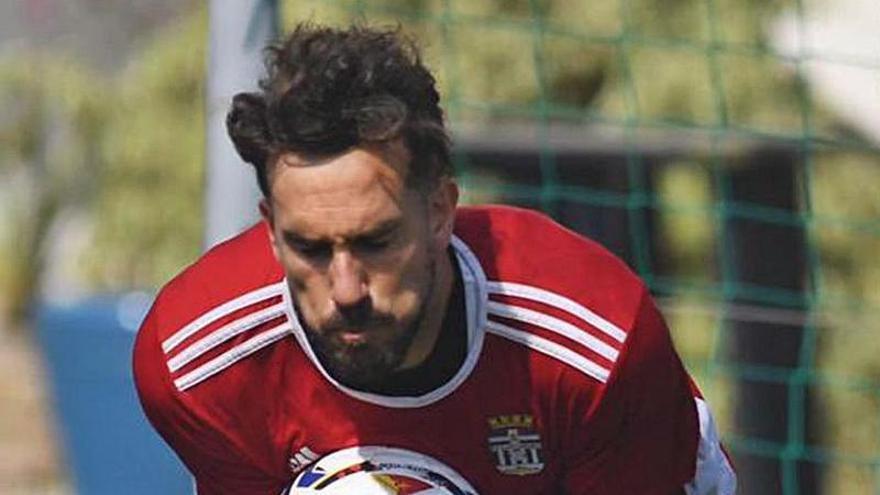 Marc Martínez, en el entrenamiento de ayer. | FC CARTAGENA