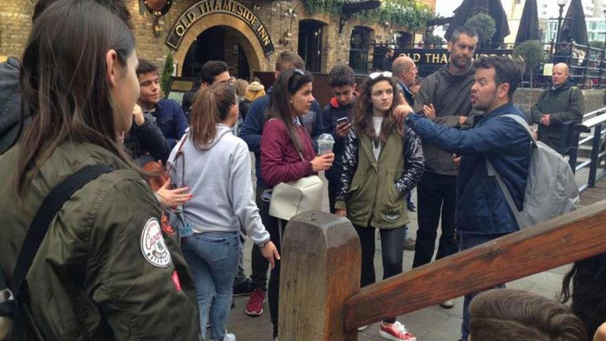 Los estudiantes realizaron varias visitas guiadas por Londres.