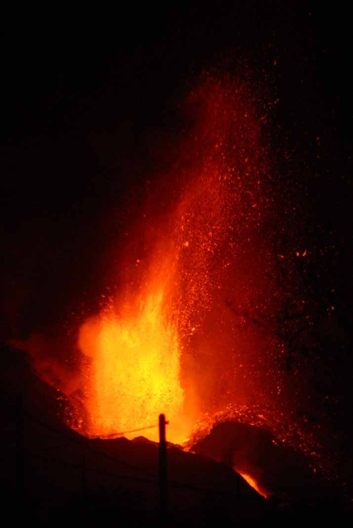 Imágenes del volcán de La palma