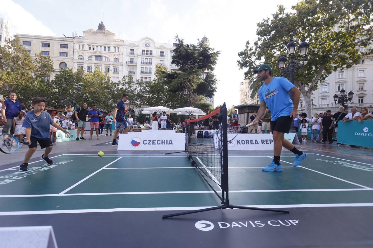 Fiesta del tenis en València por la Copa Davis